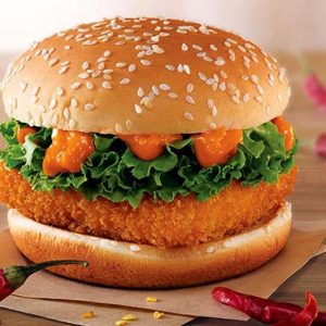Fried Paneer Burger
