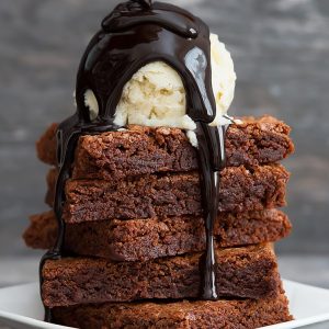 Nutella Brownie With Ice Cream