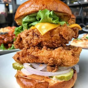 Super Twin Fried Chicken Burger