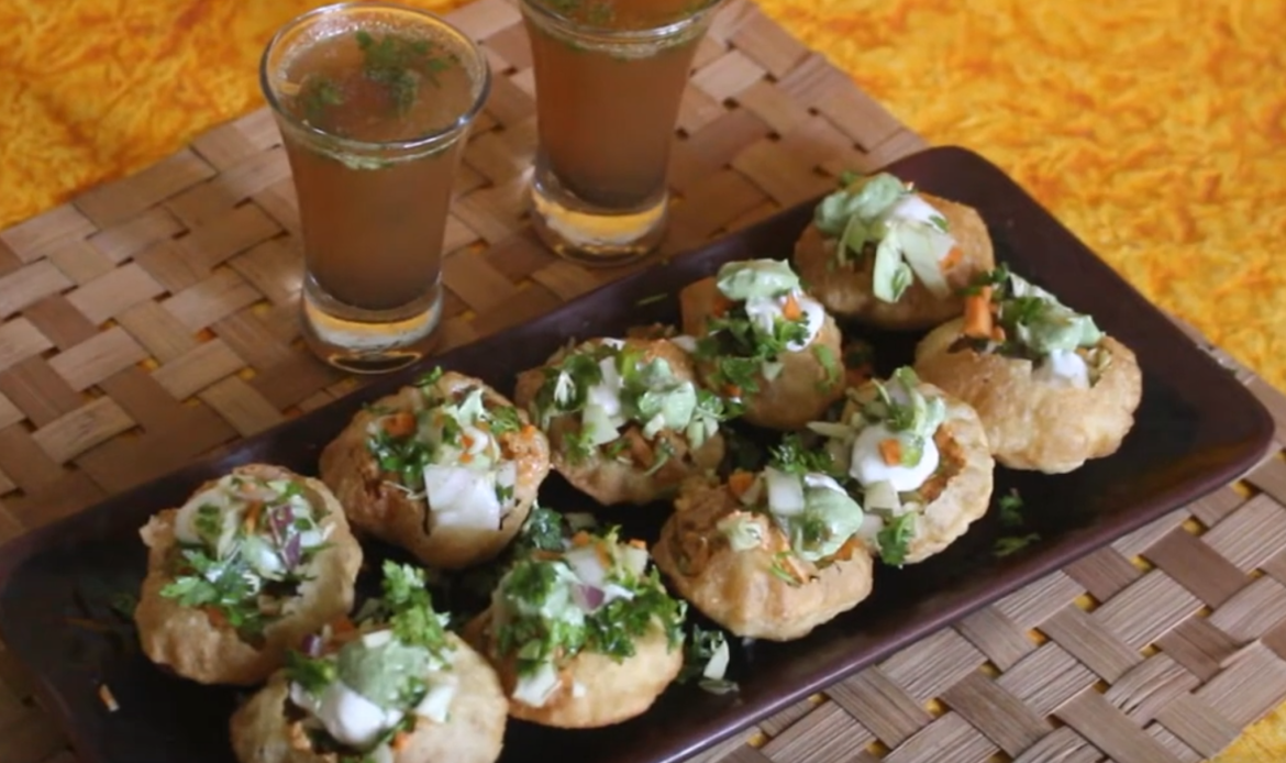 Chicken Pani Puri Shawarma