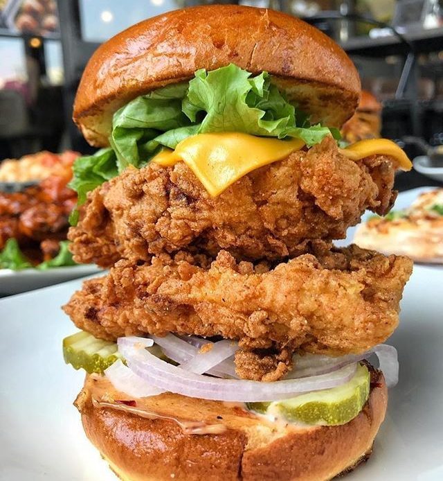 Super Twin Fried Chicken Burger